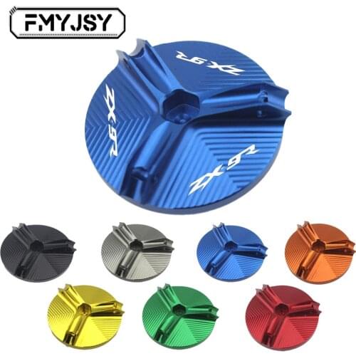 Motorcycle Aluminum M20*2.5 Engine Oil Filter Cup Plug Cover Screw For KAWASAKI ZX9R ZX-9R 2000 2001 2002 2003 2004 2005 2006