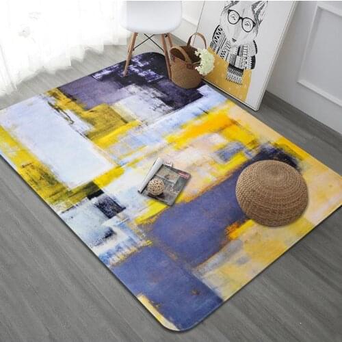 New Simplicity Abstract Paint Carpet Home Carpets For Living Room Soft Rugs Bedroom Table Rug Decor Mat Floor Study Coffee Room