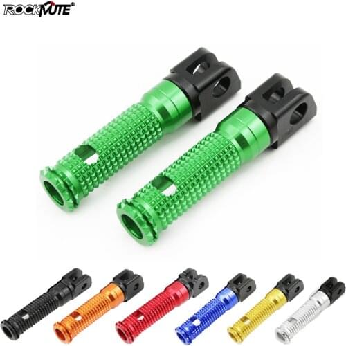 CNC Rests Pedal For KAWASAKI Z1000 Z800 Z750R Z400 Ninja ZX10R ZX6RNINJA400 Motorcycle Rider Front Foot Pegs Footrest Adapter