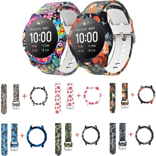 2in1 Strap+Case For Xiaomi Haylou Solar LS05 Smart Watch Silicone Band PC Protective Cover For Haylou Solar LS05 Bracelet+Bumper