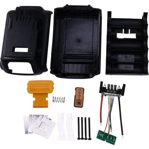 RISE-for Dewalt 10 Core 18V/20V Li-Ion Battery Replacement Plastic Case Kit Dcb180 Li-Ion Battery Shell (No Battery Cell)