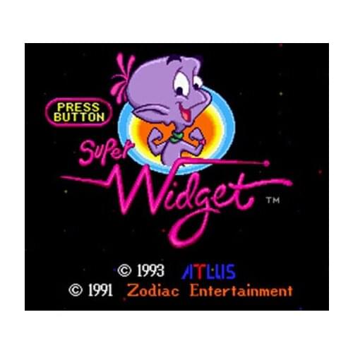 Super Widget 16 bit Big Gray Game Card For NTSC Game Player Drop Shipping