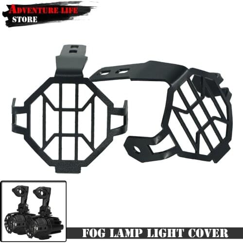 For BMW R1200GS ADV F800GS K1600 F700GS F650GS 2012-2018 LED Auxiliary Fog Lamp Light Cover Guard Grill Grille Protector