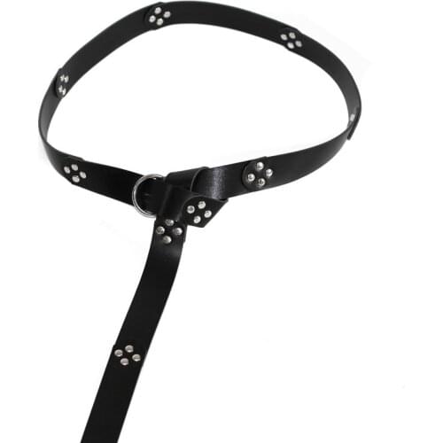 Vintage Court 2021 Adult Cosplay European Medieval Retro Style Steampunk Pu Leather Buckle Belt Knight Style Belt Stage Props