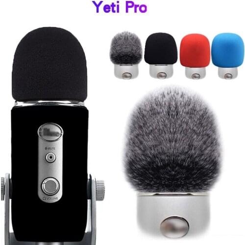 High Quality Microphone Case for Snow Monster Blue Microphone for Yeti Pro Microphone Case Snowman Windshield Fur Case