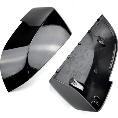 For BMW 5 Series F10 F11 2011-2015 Car Rearview Mirror Cover Side Wing Protect Frame Covers Bright black Style Shell