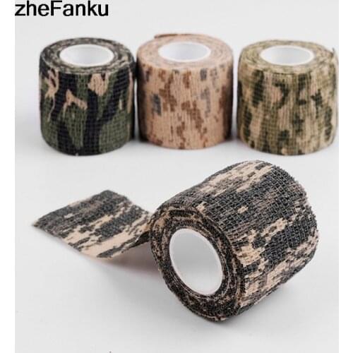 1 Roll Camouflage Wrap Bandage 4.5M Self-Adhesive Gun Decor Military Stretch Bandage Camouflage Tape