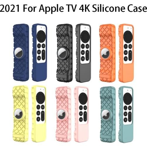 2021 Protective Case For Apple TV 4K Remote Control Anti-Lost Anti-Slip High Quality Durable Silicon Shockproof Cover Protection