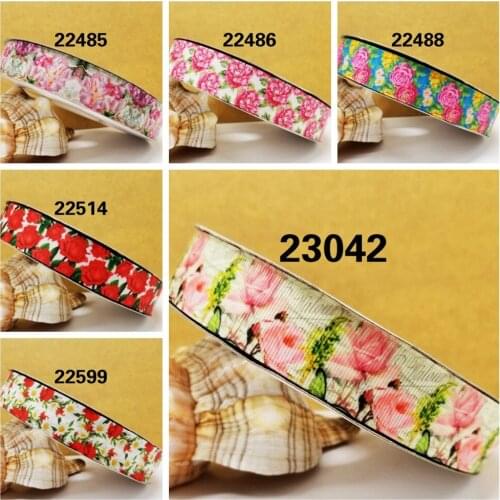 Free shipping 50 yard cartoon printed grosgrain ribbon 23042