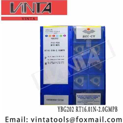 Free shipping high quality 10pcs/lots YBG202 RT16.01N-2.0GMPB cnc carbide threading inserts