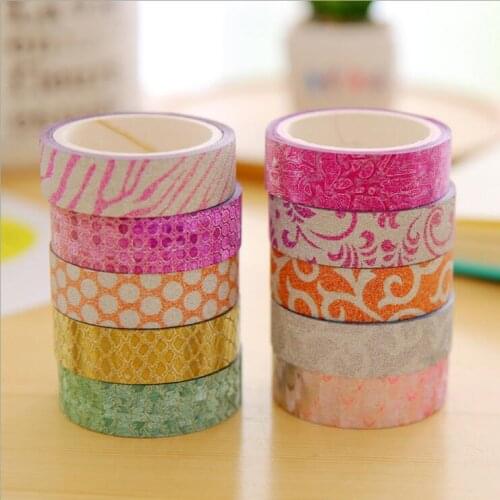 Ellen Brook 1 PCS Korean Decorative Adhesive Tape Tools Sticker Paper Candy Color Diary DIY Office School Supplies Stationery