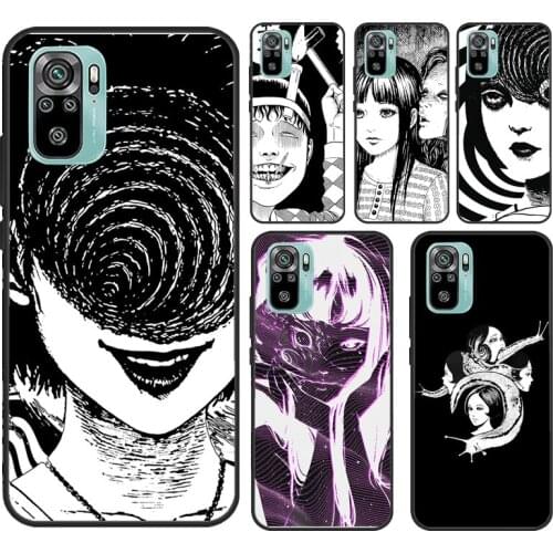 Junji ito Uzumaki Horror Manga For Xiaomi Redmi Note 10 Pro 8T 9S Note 8 9 Pro Soft Case For Redmi 9 9C 9A 8A 9T Funda