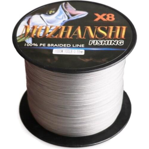 DORISEA new MOZHANSHI 1000M 8 Strands PE Multifilament Braided Fishing Line Wire 6-300LB All Colors