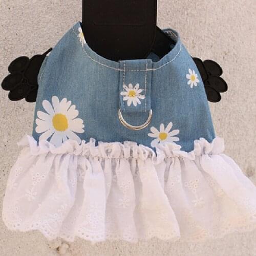 Short Dog Dress Chihuahua Cat Puppy Dog Clothes Pomeranian Yorkshire Poodle Schnauzer Pug French Bulldog Harness Skirt Clothing