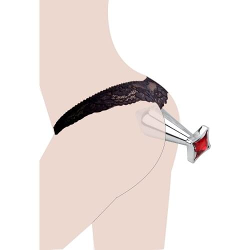 Prostate Massager Erotic Anal Sex Toys For Couples Metal Anal Plug Smooth Butt Plug Adult Products with Crystal Diamond