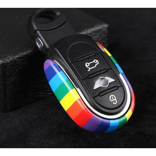 3D Metal Car Key Case Shell Cover Car Styling For BMW Mini Cooper countryman Clubman One S JCW F54 F55 F56 F60 Auto Accessories