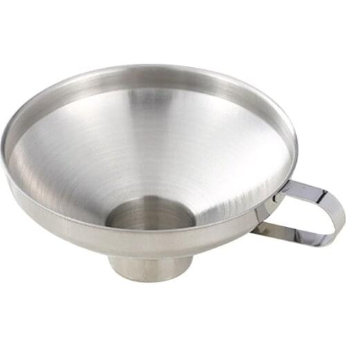 Multifunctional Stainless Steel Wide Mouth Funnel Canning Hopper Filter Food Pickles Funnel Kitchen Gadgets Cooking Tools