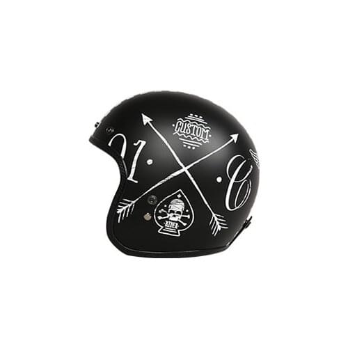 Motorcycle Helmet ECE Certification Brand Glass Fiber Vintage Retro Scooter Jet Open Face Helmet Motorbike Riding