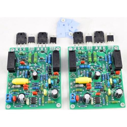 2PCS Audio Amplifier Board Amplificador 100W*2 Stereo Dual Channel QUAD405-2 Power Amplifier Finished Board