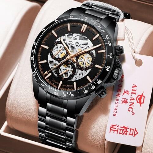 AILANG Casual Sport Business Mens Watches Top Brand Luxury Luminous Waterproof Fashion Automatic Week Mens Wrist Watch 8827B