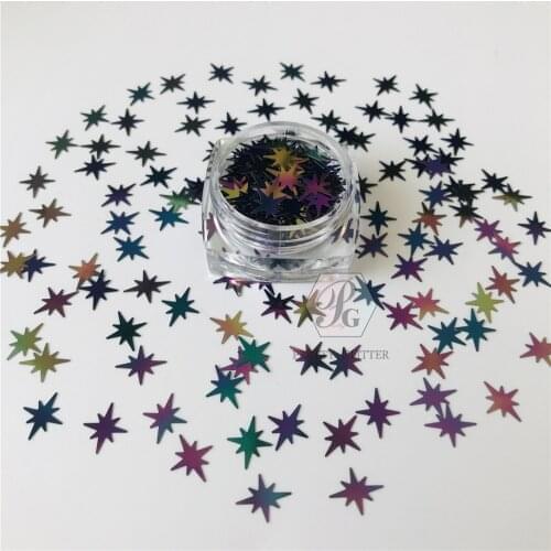 PrettyG 10g Polaris Exploding Star Shaped Specialty Glitter Nail Sequins Flakes Manicure Art Decoration Accessories