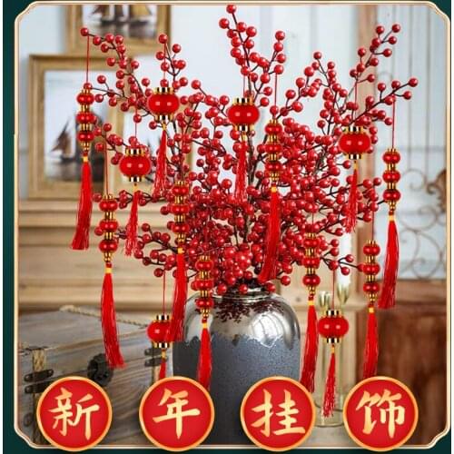 New years day decoration new years red lantern hanging decoration Spring Festival indoor decoration supplies Chinese New Year
