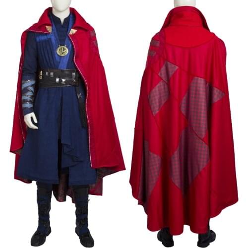 Adult Men Doctor Stephen Battle Suit Cosplay Strange Costume Outfit Halloween Party Full Props Suit