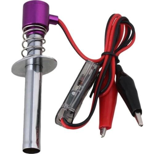 Glow Plug Starter Igniter Upgraded 6V -24V Electronic for HSP Nitro RC Car Purple