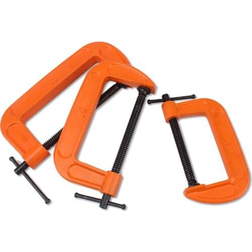 1/2/3/4 Inchs Woodworking Clip G Clamp Adjustable Thickening Heavy Fast Clamp Auxiliary Fixture Positioner Clip Powerful Tool