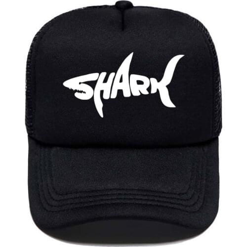 2020 New Shark Print Baseball Cap Funny Casual Men Women Parent-child Hats Mesh Visor Outdoor Sun Hat Adjustable Caps