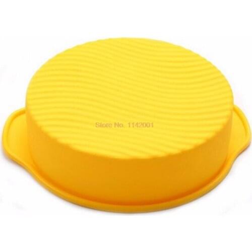 50pcs 9 inch cake moldes DlY Round Shape 3D Silicone Cake Mold Baking Tools Bakeware Chiffon Baking pans Kitchen gadgets