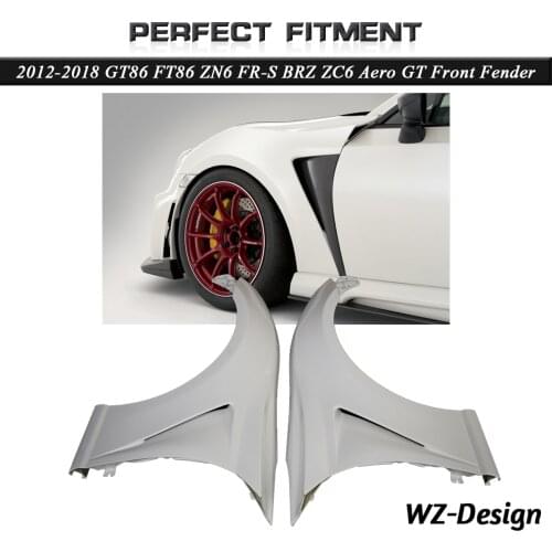 Car Accessories Fiber Glass VS KU ARS-II Style Front Fender Fit For 2012-2018 GT86 FT86 ZN6 FR-S BRZ ZC6 Aero GT Front Fender
