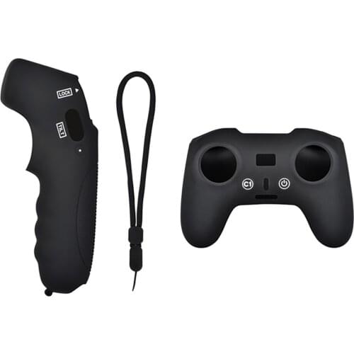 Case For DJI FPV Racing Combo Remote Controller Silicone Protective Guard Cover Drone Accessories Soft Dust-Proof Skin Red/Black