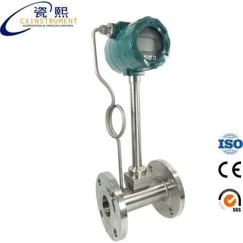 DN40 Diameter 4-20mA Output and 1.0% high accuracy Steam Vortex Flowmeter Price