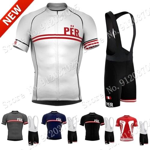 Peru National Team 2021 Cycling Jersey Set Men Cycling Clothing Summer Road Bike Shirts Suit Bicycle Bib Shorts MTB Ropa