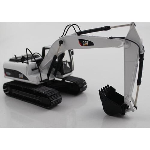 1:50 CAT320D Hydraulic Excavator with white toys