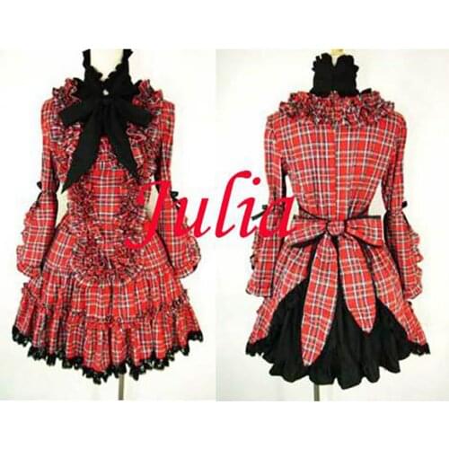 Gothic Lolita Punk Fashion Dress Cosplay Costume Tailor-made[CK342]