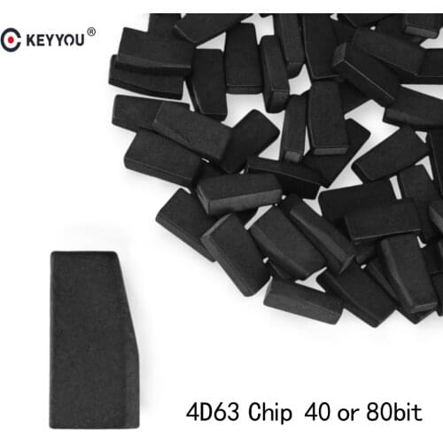 KEYYOU Transponder Chip For Mazda Ford OEM Megamos 4D63 Chip 40/80 Bits Carbon Remote Car Ceramic Key Blank High Quality