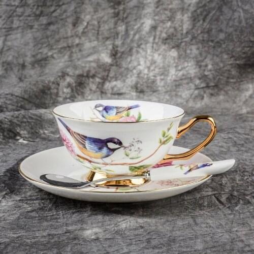 Traditional Chinese Style Coffee Cups and Saucers Serving Set Ceramic Coffee Mugs Best Gifts for Home Deco Porcelain Demistasse
