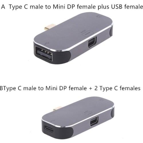 USB2.0/Type-C Conversion Type-c to Mini DP/ Display Port Adapter Computer Connector Universal Type-C Converter