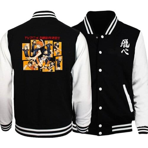 Naruto Hatake Kakashi Baseball uniform Japanese Anime Streetwear Bomber Jacket Autumn Winter Men Jackets Fashion Warm Men Coat