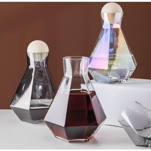 Creative Glass Pitcher Cold Water Kettle Teapot Jug Water Bottle Juice Tea Carafe Milk Wine Decanter Kitchen Accessories Tools