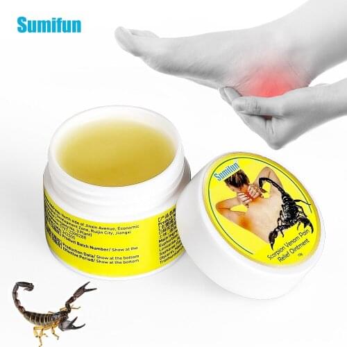 Sumifun 10g Scorpion Pain Ointment Gout Arthritis Cream Treat Stiff Neck Shoulder Joint Swelling Bone Pain Cream Chinese Herbal