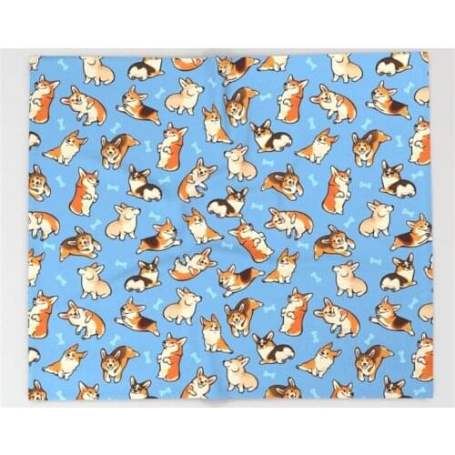 Jolly Corgis in Blue Blanket Funny Printed Soft Boy Girl Baby Coral Fleece Corgis Blankets Muti-size Spring Warm Sofa Bed Sheets
