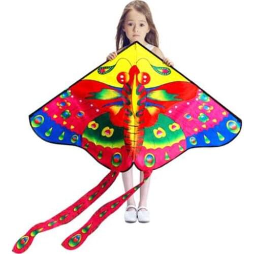 New Arrive Outdoor Fun Sports Butterfly Kite /Animal Kites With Handle And Line For Kids Good Flying