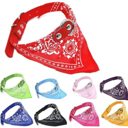 Pet Collar Adjustable Traction Rope PU Leather Small Dog Triangle Scarf Scarf Puppy Cat Pet Collar Accessories 2021 New