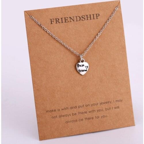Best Friend Friendship Infinity Pendant Necklaces Moon Star Love Women Girls Jewelry Party Christmas Gift