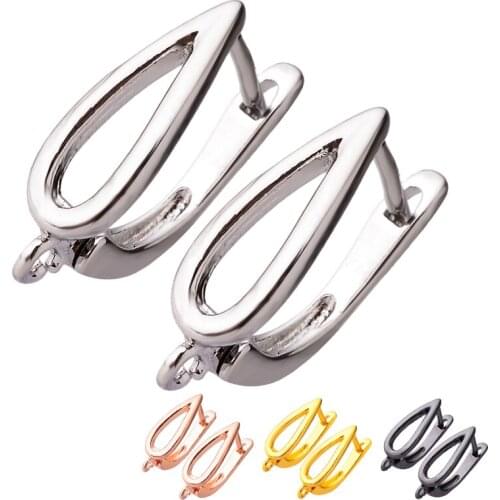 Peixin 4 colors womens handmade earrings making hooks clasps DIY jewelry making accessories earrings findings wholesale jewelry