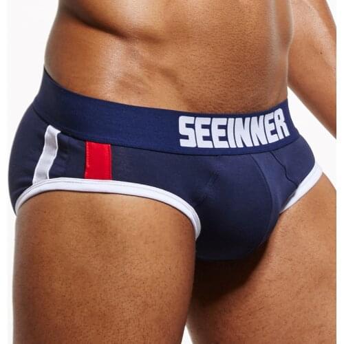 Sexy Men Underwear Padded Mens Underwear Briefs Front Removable Pad Push Up Cup Bulge Enhancing Gay Underwear