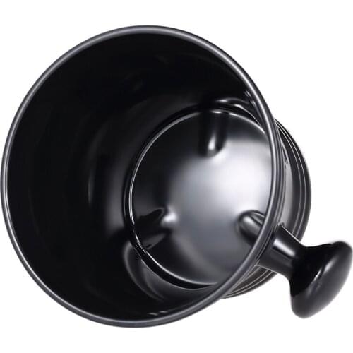 Plastic Mens Shaving Soap Bowl Barber Cleaning Soup Cup Organize Holding Mug With Handle Face Cleaning Tool